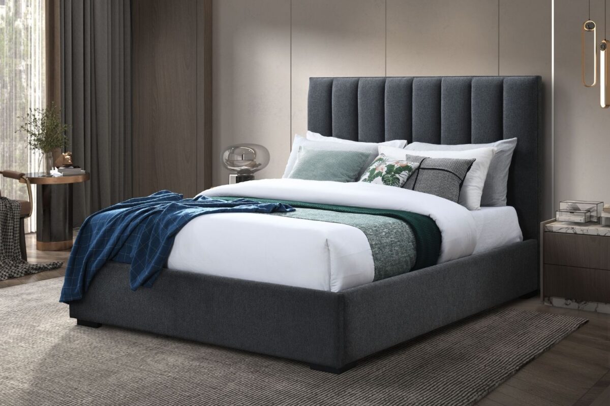Cama Tapizada Grecia Matrimonial/Queen