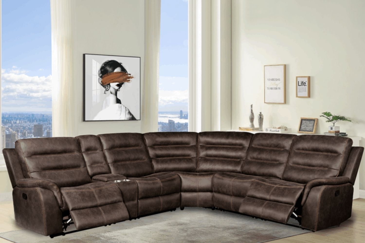 Seccional Reclinable Manual Carmel Seccional Reclinable Manual Carmel