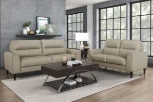 Sofa Lewes Piel Negro