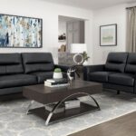 Sofa Lewes Piel Negro